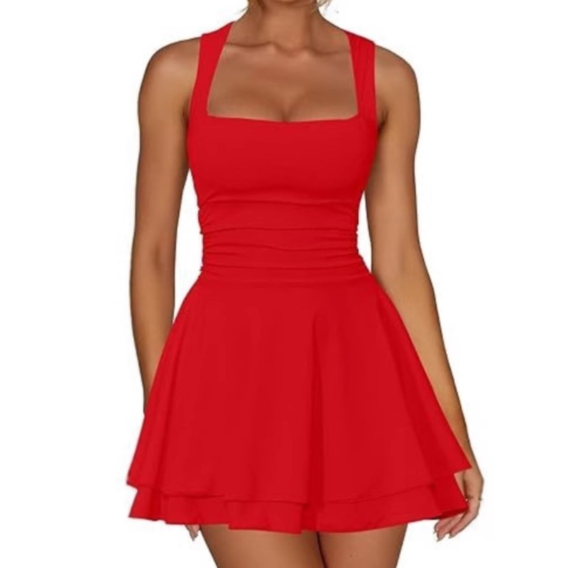 Nouvelles Robes Mini de Soirée - Y2K Backless Halter Mini Dress avis et prix